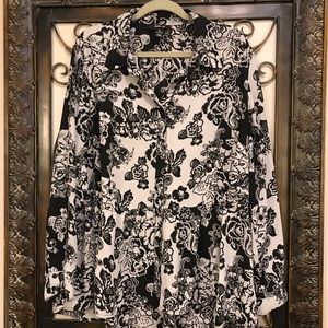 Style & Co peplum floral blouse